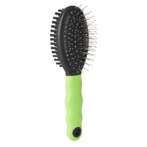Ferplast Combination brush for cats GRO 5798, Delicate rounded tips, Soft bristles, Ideal for short, medium and long-haired animals, 19,5 x 5,5 x h 5,5 cm