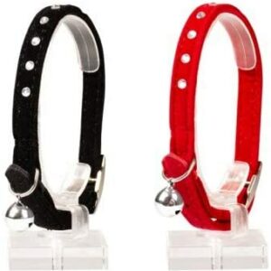 Duvo+ Cat Collar Diamonds, Adjustable Outdoor Quality And Stretchable With Bell 20-30Cm/10Mm