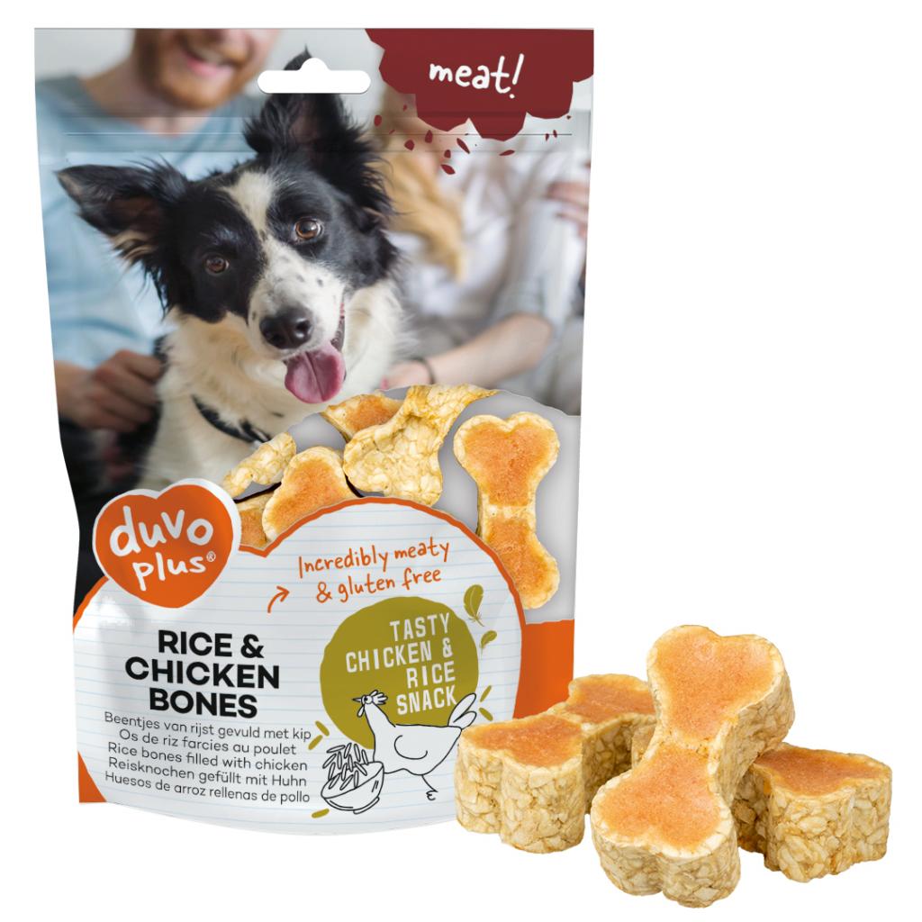 Duvo Plus meat! Rice Bones With Chicken Dog Treat – Home