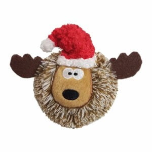 4″ Christmas EZ Squeaky Reindeer Ball