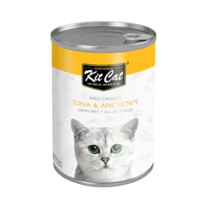 Kit Cat Atlantic Tuna With Whole Anchovy Canned Cat Wet Food- 400g