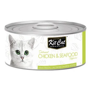 Kit Cat Deboned Chicken & Seafood Toppers Canned Cat Food 80g
