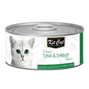 Kit Cat Deboned Tuna Shrimp Toppers Canned Cat Food 80g