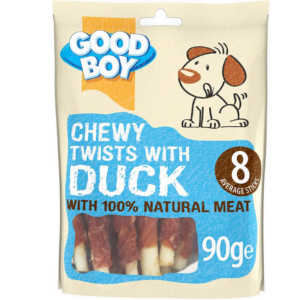 Armitage-Good Boy Chewy Duck Twists Dog Treat, 90g
