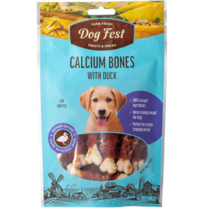 Dog Fest Calcium Bones With Duck for Puppies-90g
