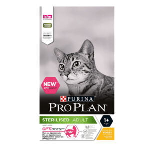 Proplan Dry Cat Food Sterilised Cat chicken, Brown, 1.5 Kg